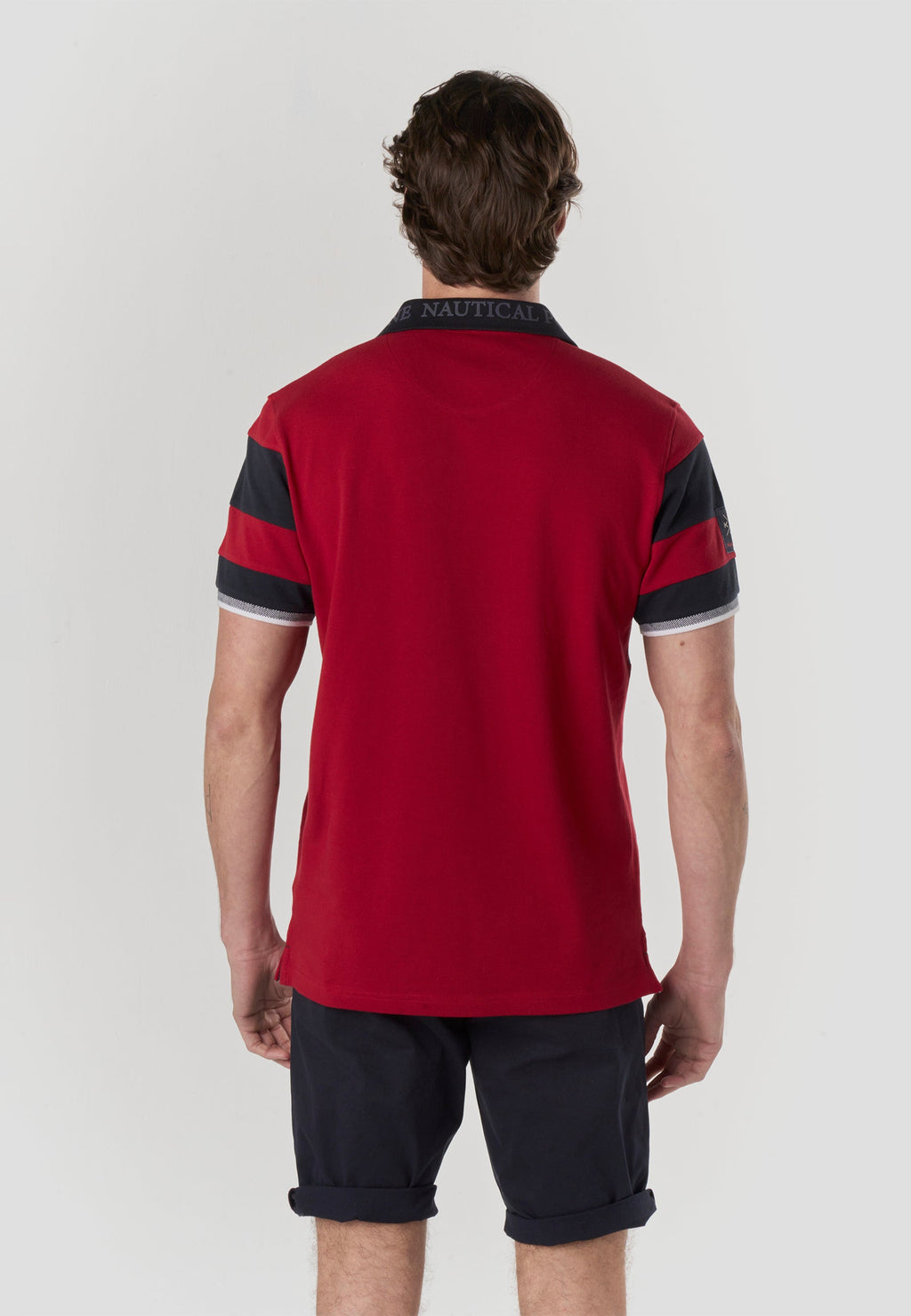 Polo Hombre Manga Corta Piqué Rayas Náutico – Koroshi 2611PC21