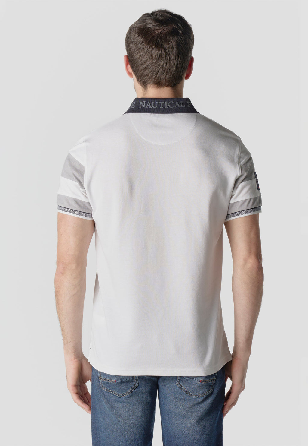 Polo Hombre Manga Corta Piqué Rayas Náutico – Koroshi 2611PC21