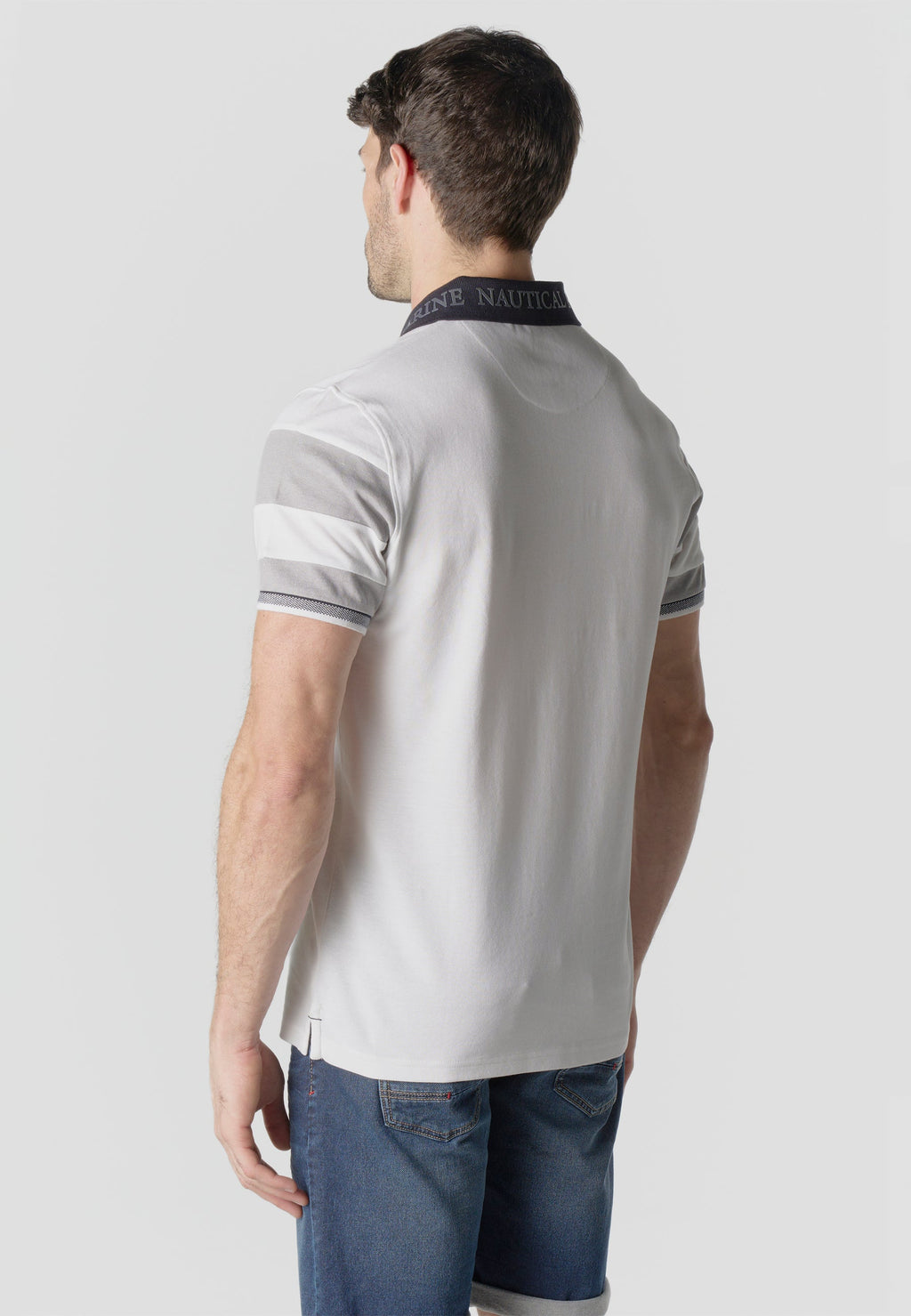 Polo Hombre Manga Corta Piqué Rayas Náutico – Koroshi 2611PC21