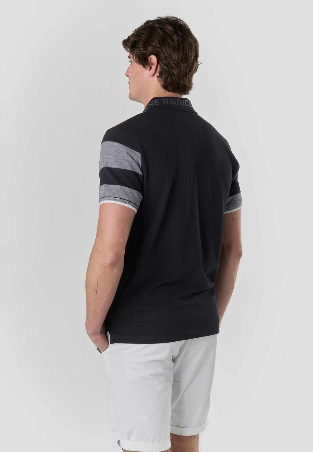 Polo Hombre Manga Corta Piqué Rayas Náutico – Koroshi 2611PC21