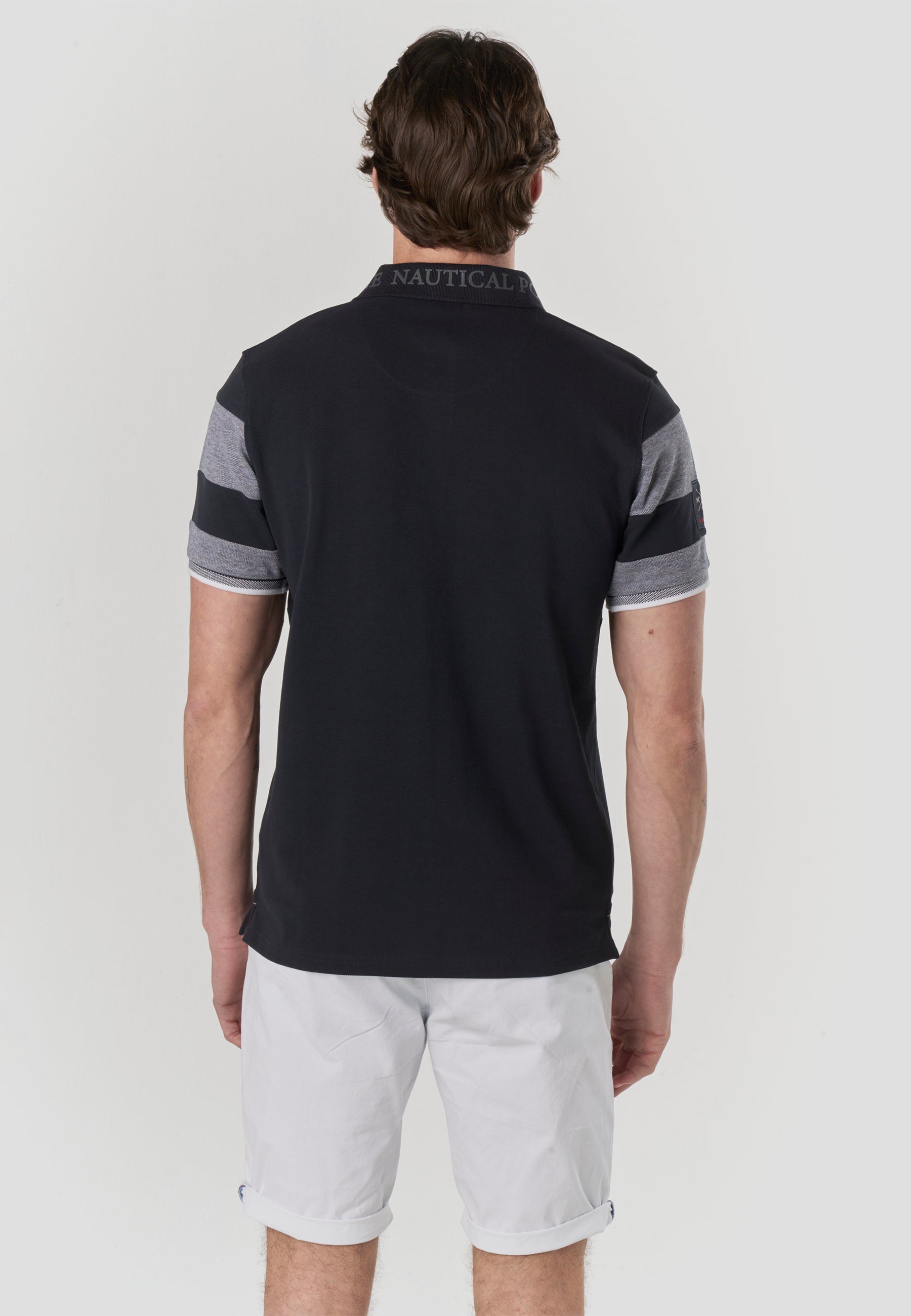 Polo Hombre Manga Corta Piqué Rayas Náutico – Koroshi 2611PC21