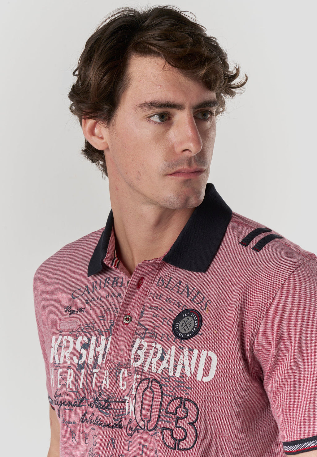 Polo Hombre Manga Corta Náutico Bordado Algodón – Koroshi 2611PC22