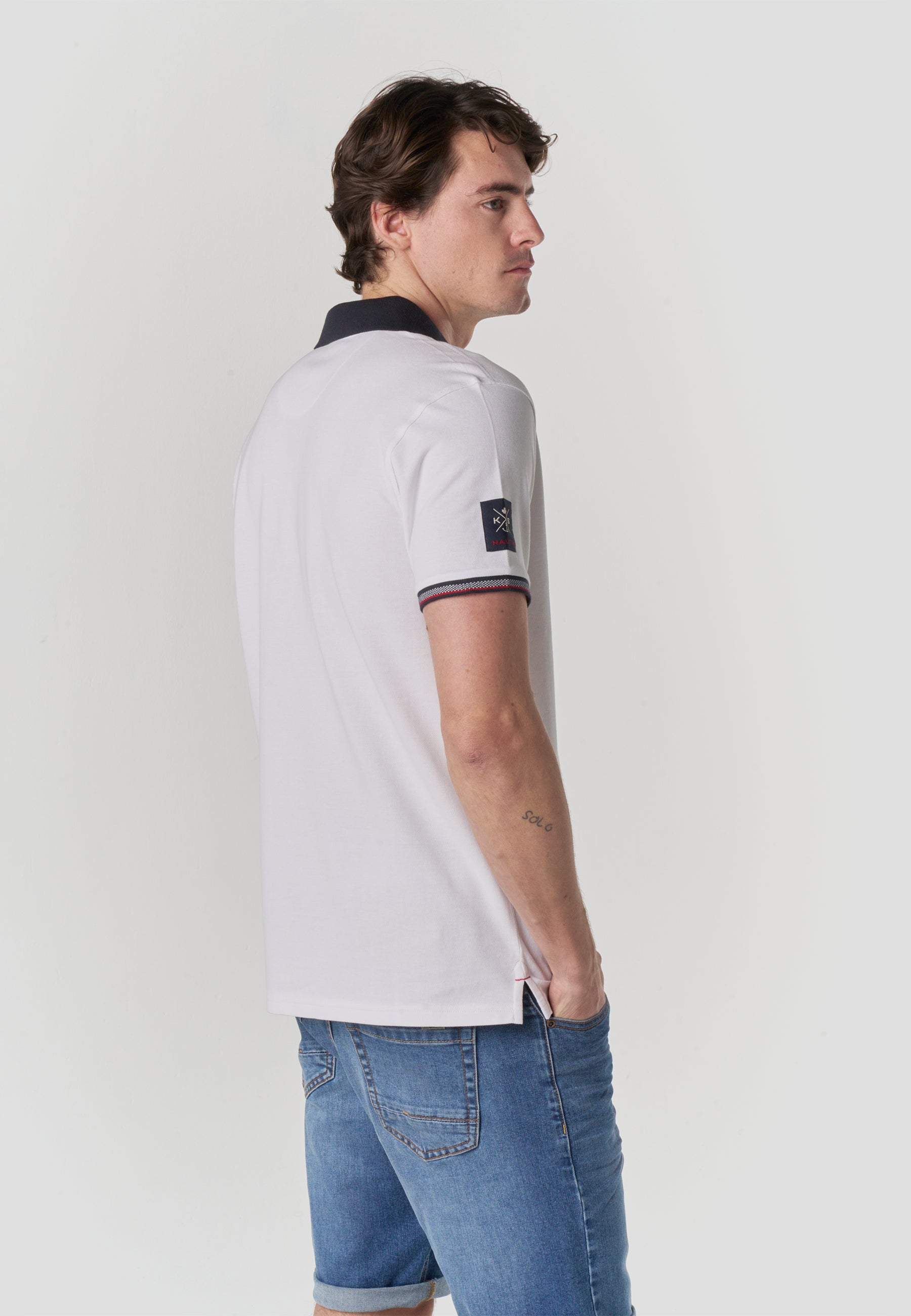 Polo Hombre Manga Corta Náutico Bordado Algodón – Koroshi 2611PC22