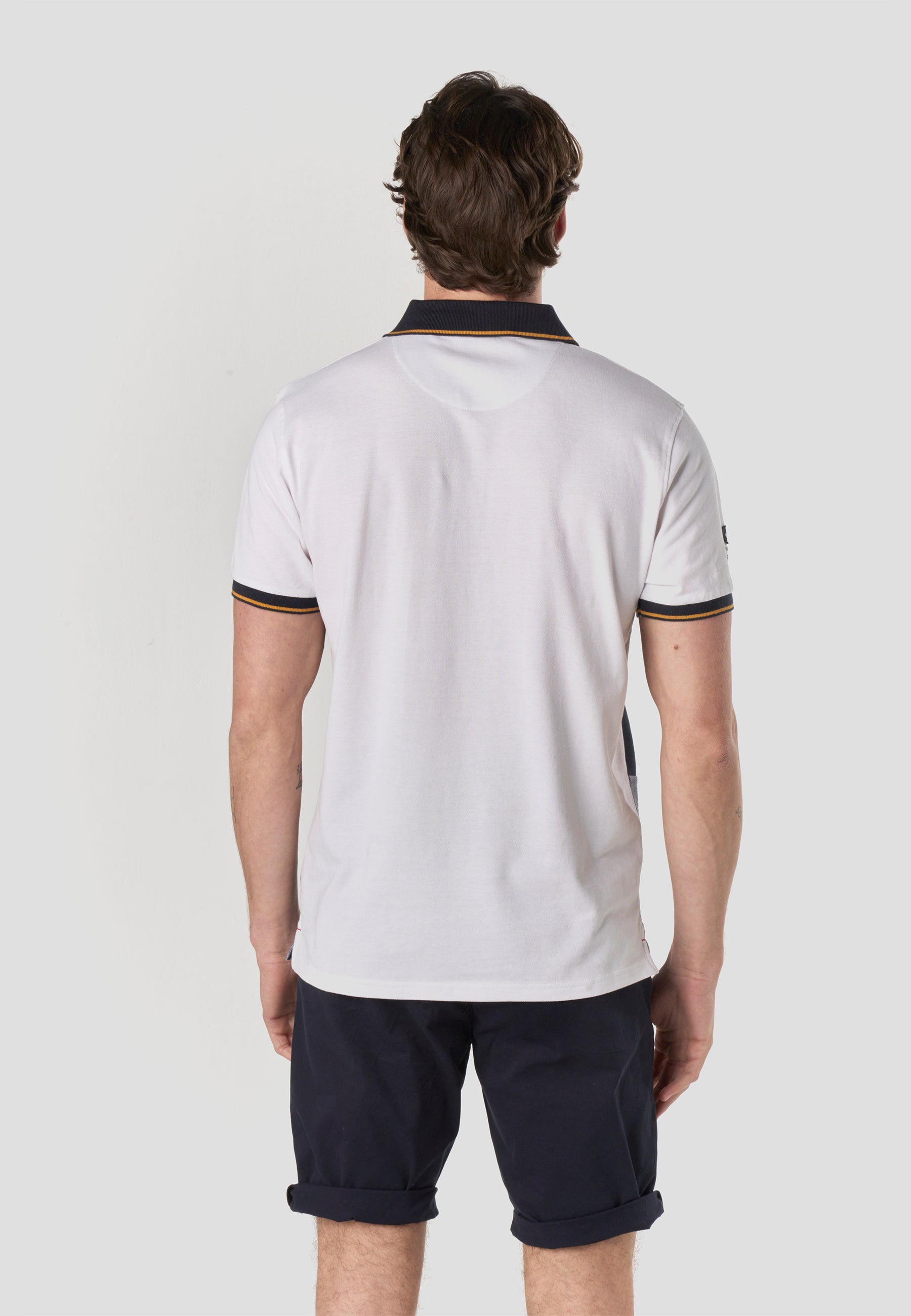 Polo Hombre Manga Corta Color Block Náutico – Koroshi 2611PC24