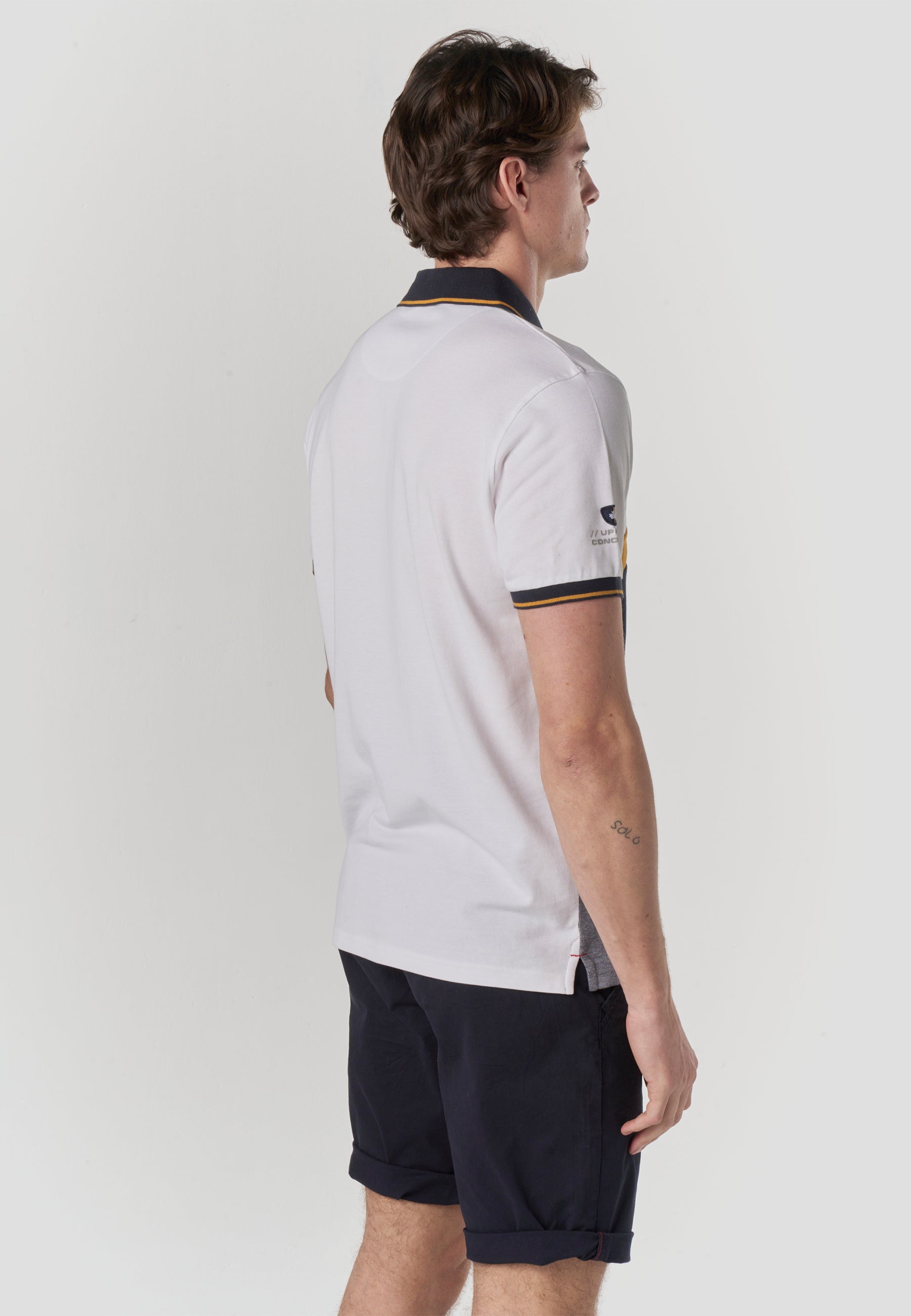 Polo Hombre Manga Corta Color Block Náutico – Koroshi 2611PC24