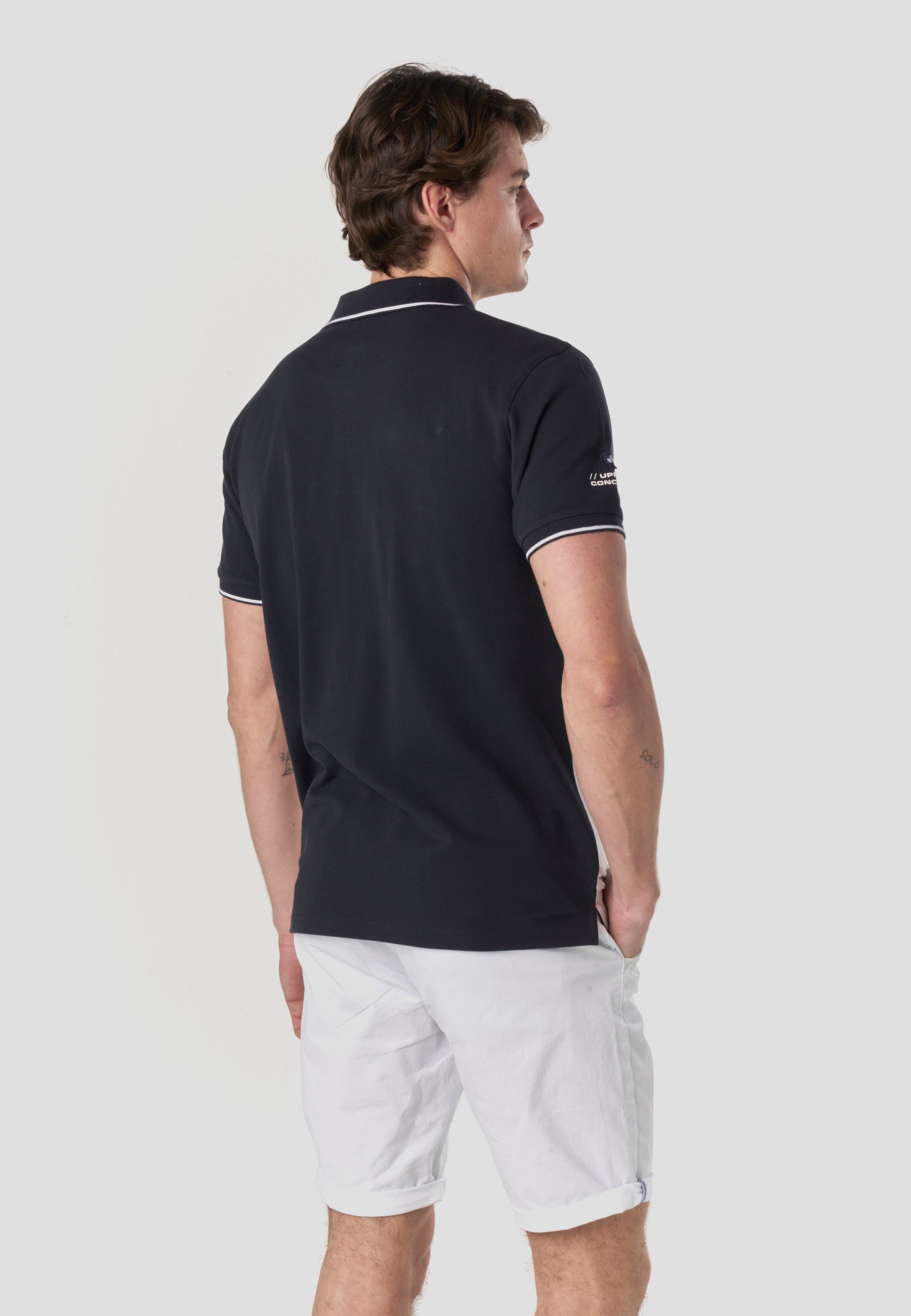 Polo Hombre Manga Corta Color Block Náutico – Koroshi 2611PC24