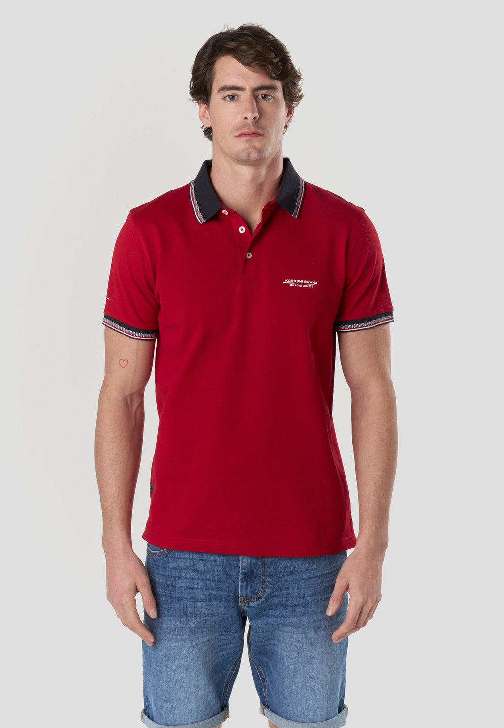 Polo Hombre Manga Corta Náutico Algodón – Koroshi 2611PC26