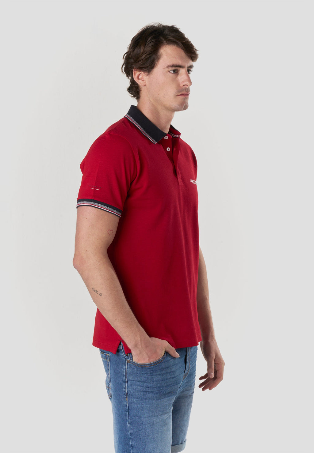 Polo Hombre Manga Corta Náutico Algodón – Koroshi 2611PC26