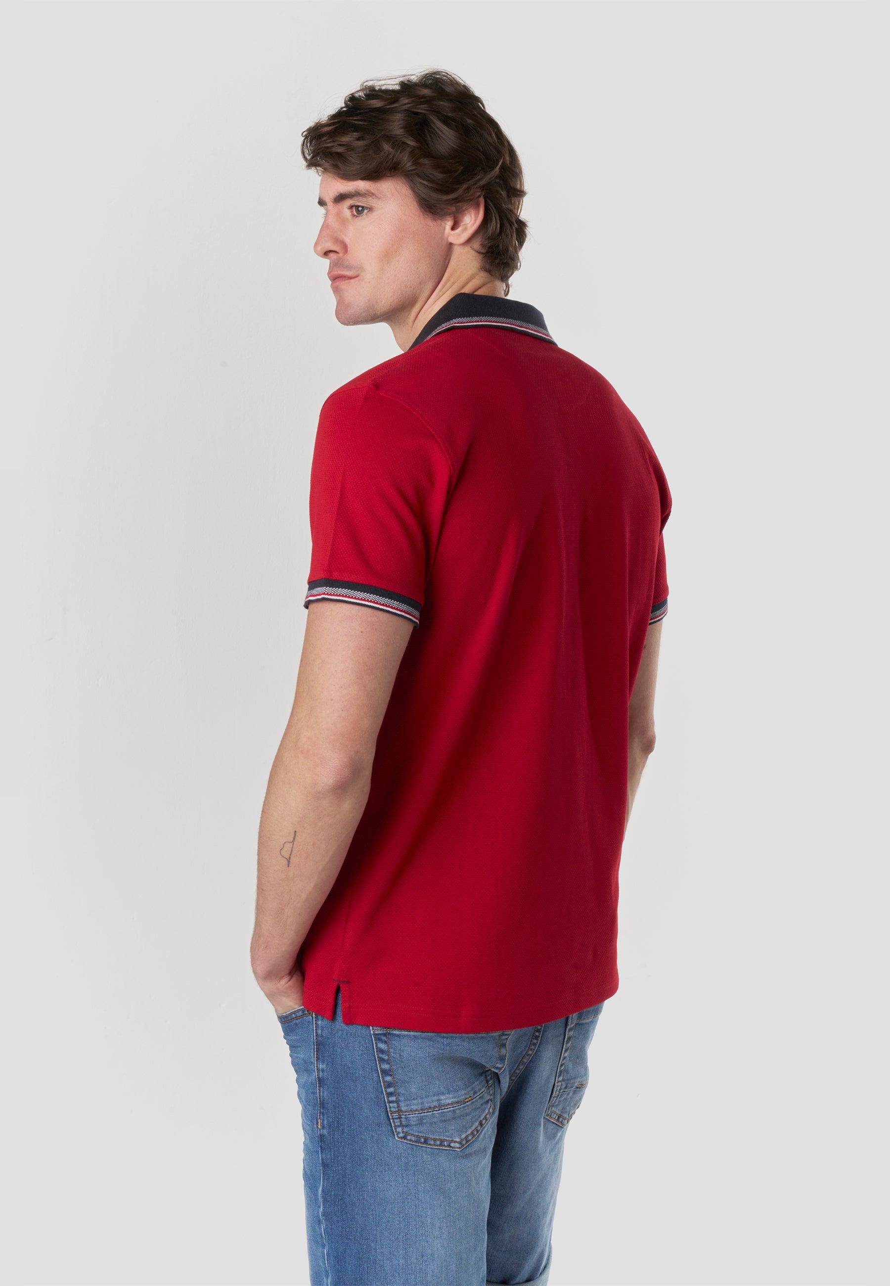 Polo Hombre Manga Corta Náutico Algodón – Koroshi 2611PC26