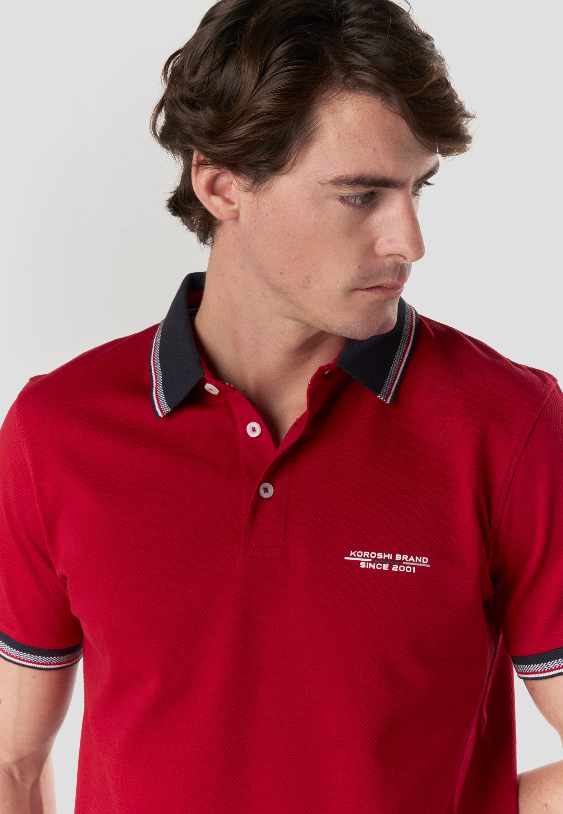 Polo Hombre Manga Corta Náutico Algodón – Koroshi 2611PC26