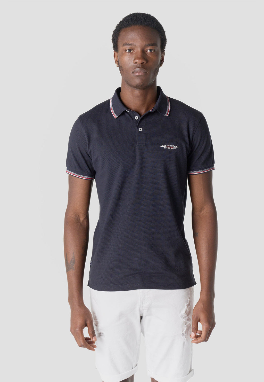 Polo Hombre Manga Corta Náutico Algodón – Koroshi 2611PC26