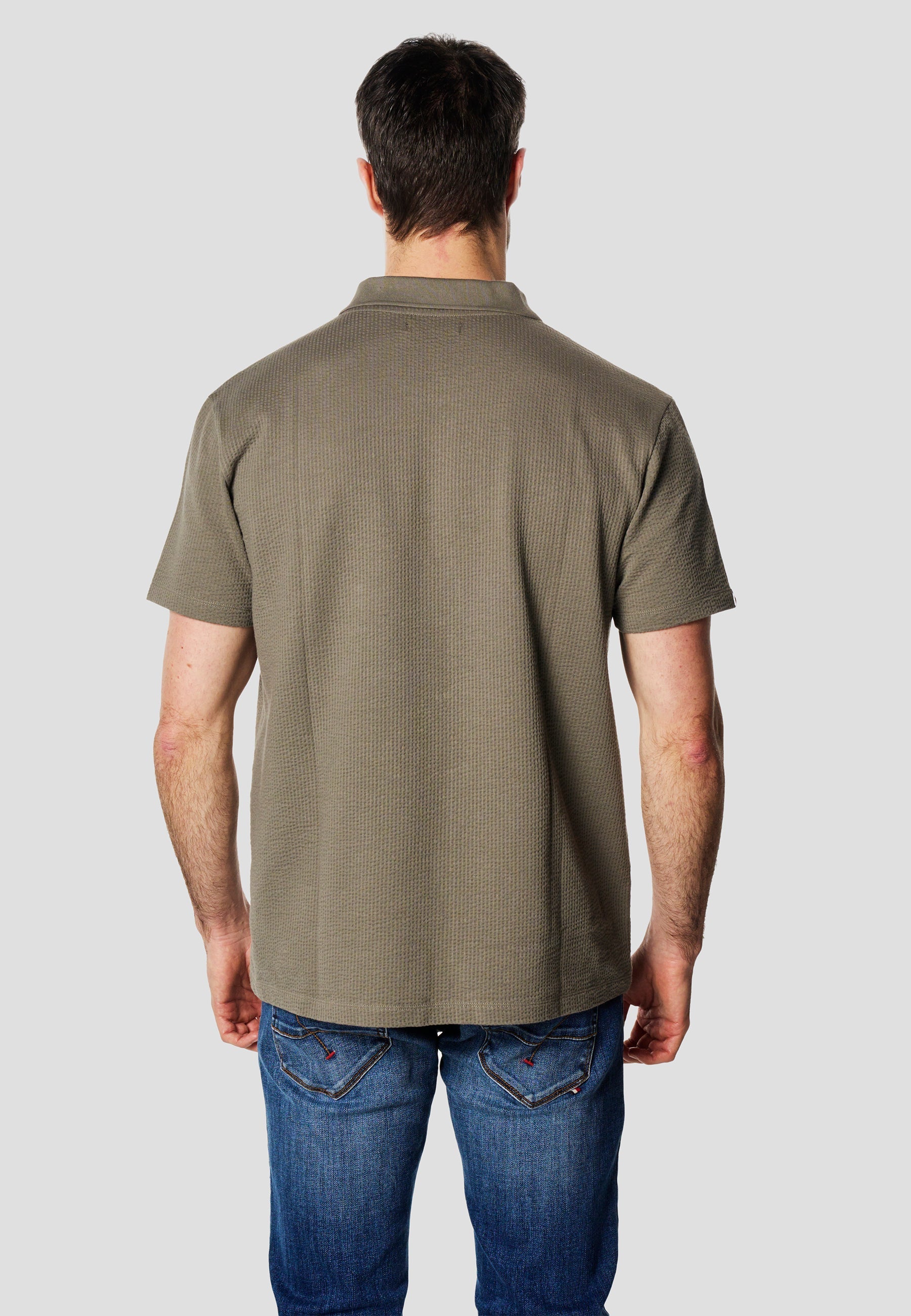 Polo Hombre Manga Corta Oversize Cuello Abierto Algodón – Koroshi 2611PC38