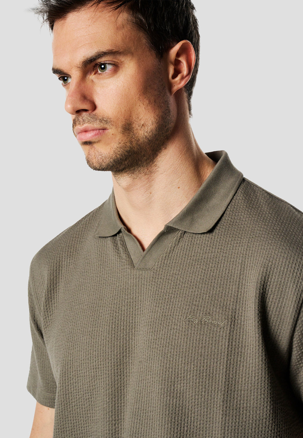 Polo Hombre Manga Corta Oversize Cuello Abierto Algodón – Koroshi 2611PC38