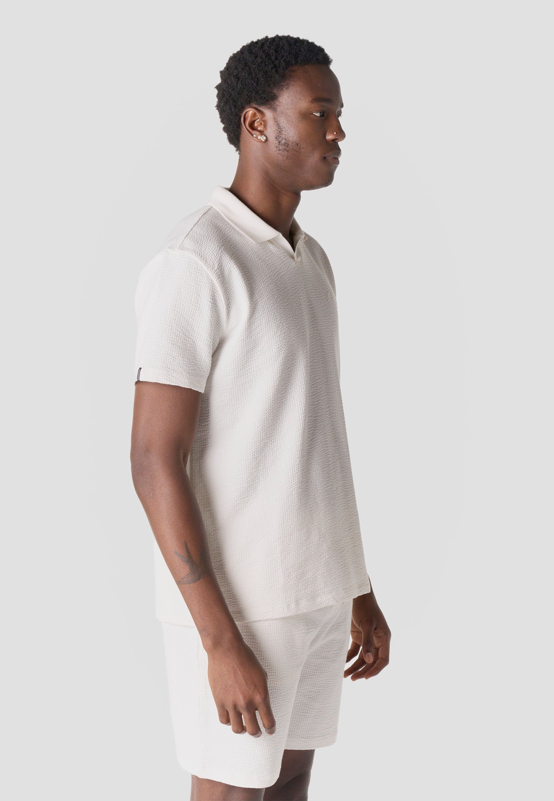 Polo Hombre Manga Corta Oversize Cuello Abierto Algodón – Koroshi 2611PC38