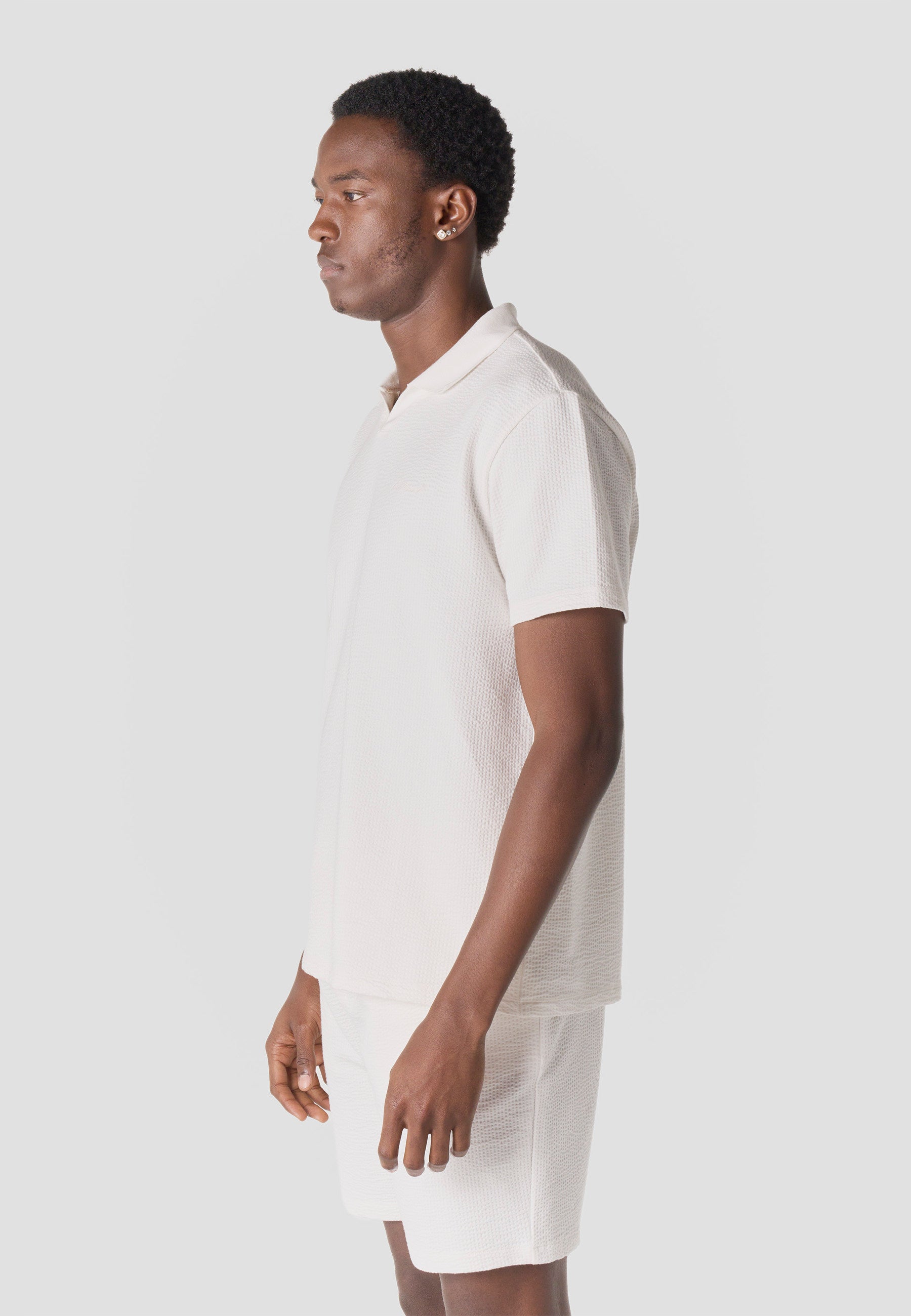 Polo Hombre Manga Corta Oversize Cuello Abierto Algodón – Koroshi 2611PC38