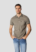 Polo Hombre Manga Corta Texturizado Bolsillo Solapa – Koroshi Kaki
