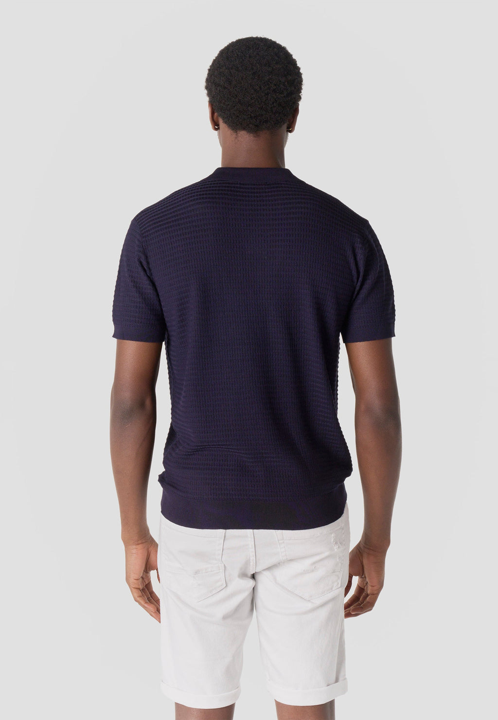 Polo Hombre Manga Corta Punto Estructura Cuello Abierto – Koroshi 2611PC47