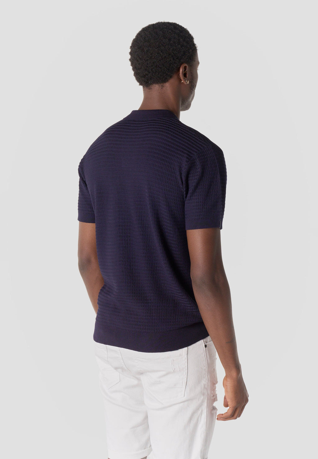 Polo Hombre Manga Corta Punto Estructura Cuello Abierto – Koroshi 2611PC47