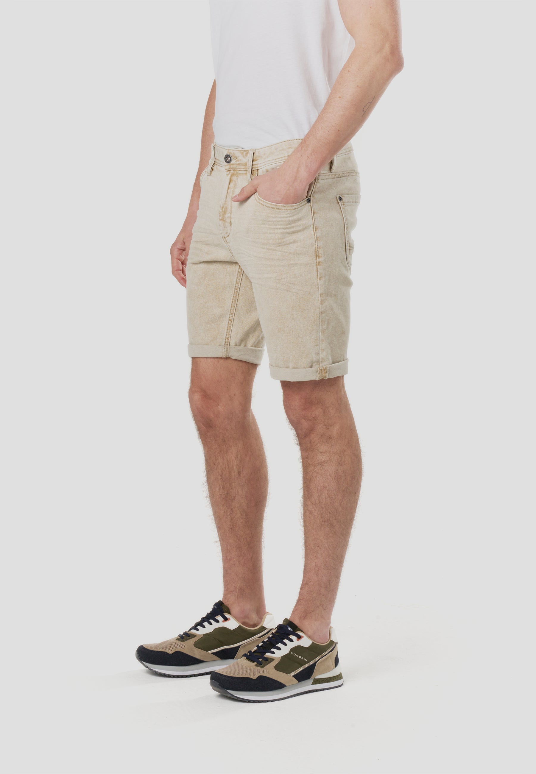 Bermuda Hombre Jeans Algodón Lyocell Regular – Koroshi 2611PS05