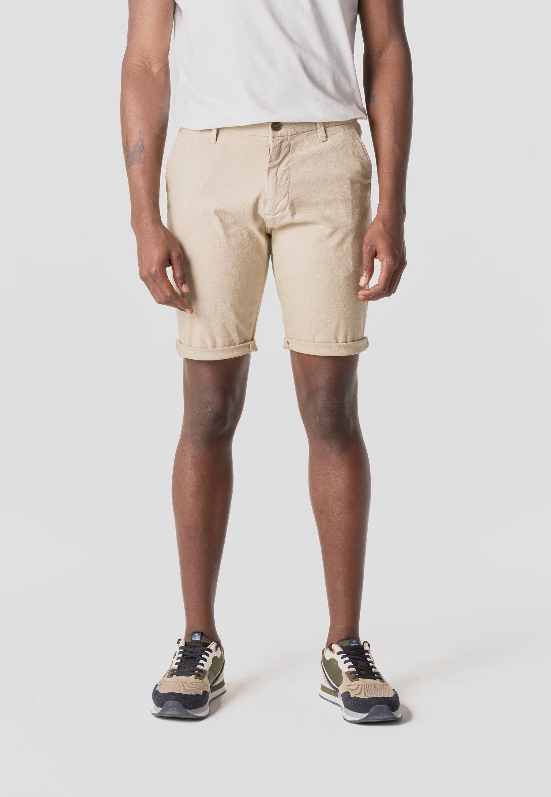 Bermuda Hombre Chino Algodón Lino Regular – Koroshi 2611PS06