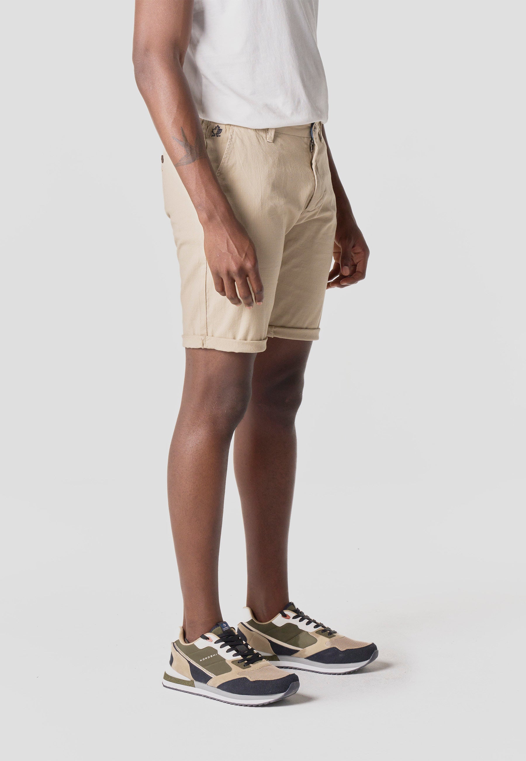 Bermuda Hombre Chino Algodón Lino Regular – Koroshi 2611PS06