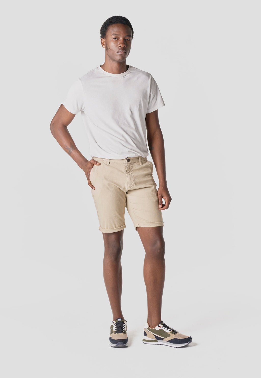 Bermuda Hombre Chino Algodón Lino Regular – Koroshi 2611PS06