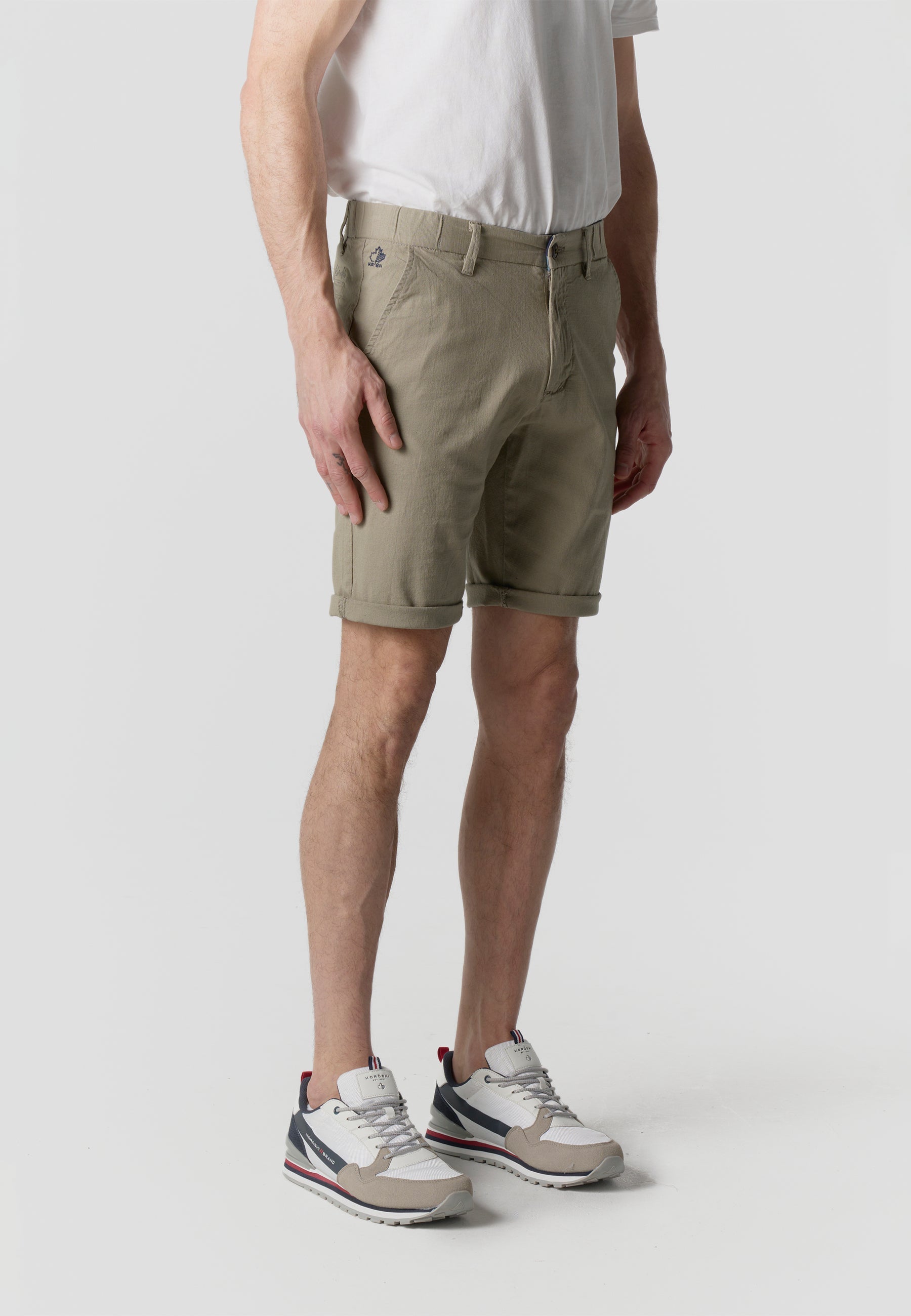 Bermuda Hombre Chino Algodón Lino Regular – Koroshi 2611PS06