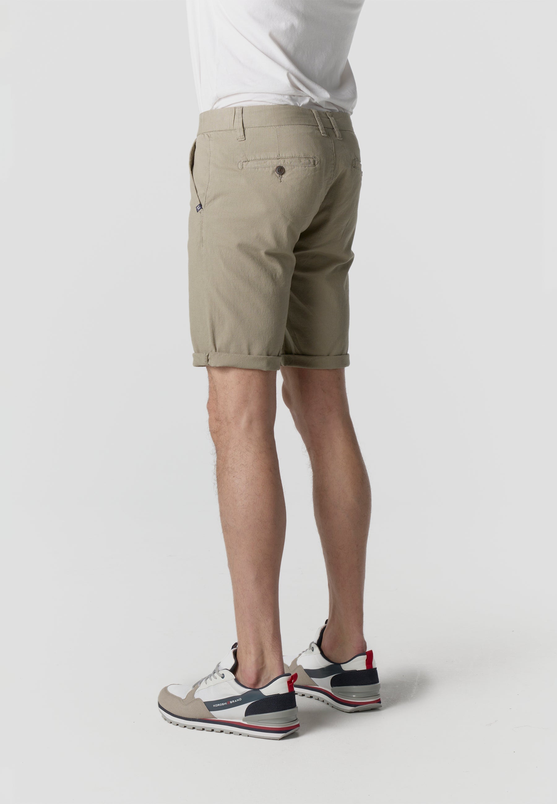 Bermuda Hombre Chino Algodón Lino Regular – Koroshi 2611PS06