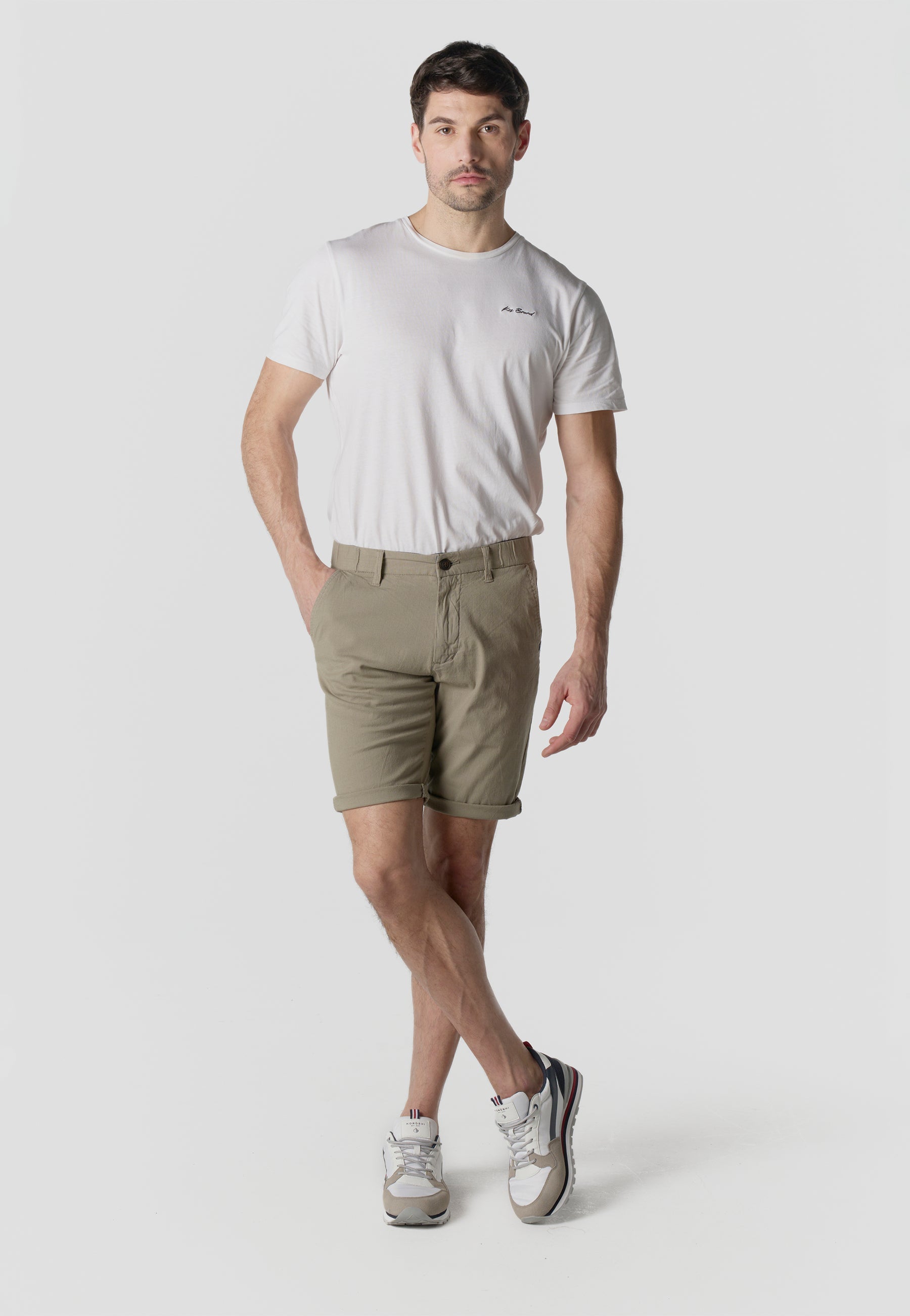 Bermuda Hombre Chino Algodón Lino Regular – Koroshi 2611PS06