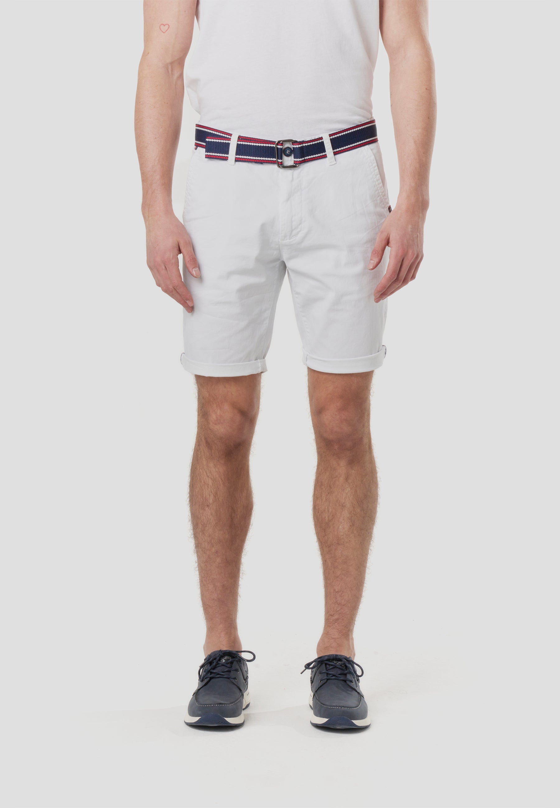Bermuda Hombre Chino Náutico con Cinturón – Koroshi 2611PS07