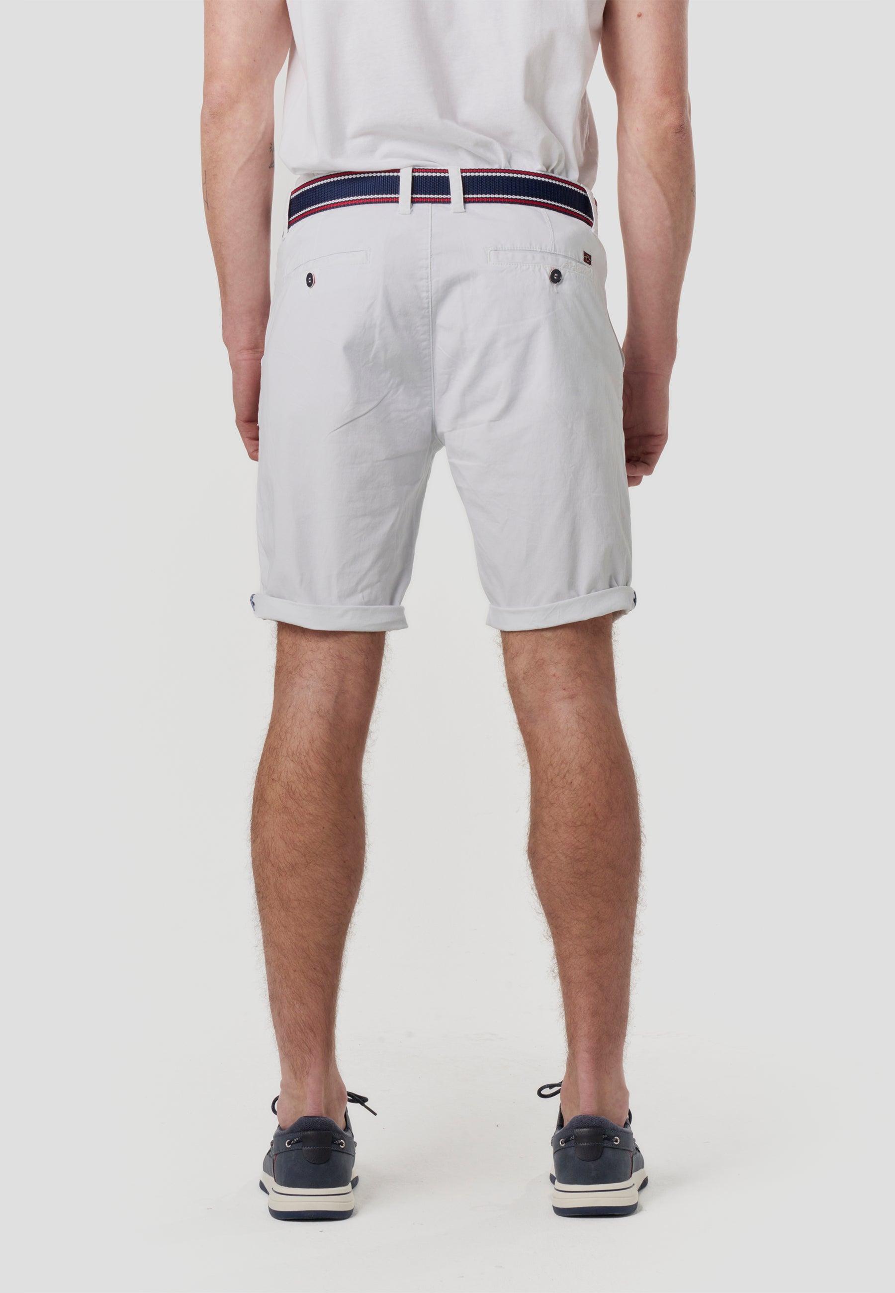 Bermuda Hombre Chino Náutico con Cinturón – Koroshi 2611PS07