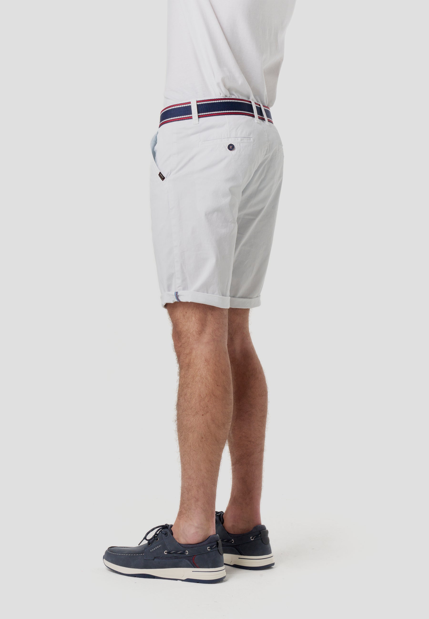 Bermuda Hombre Chino Náutico con Cinturón – Koroshi 2611PS07