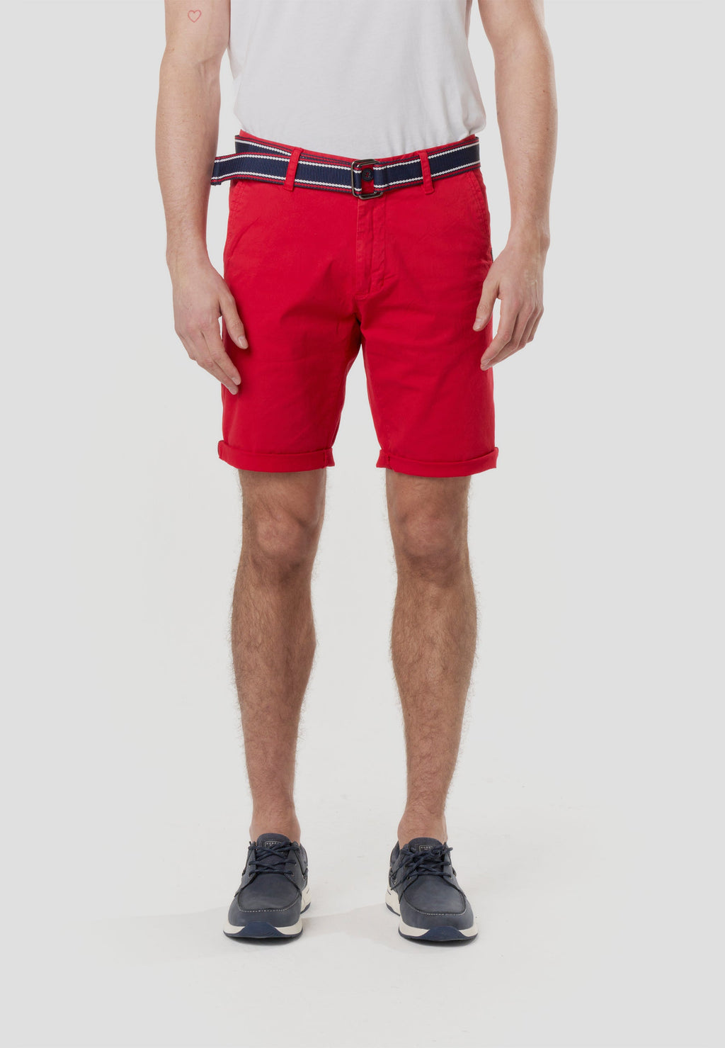 Bermuda Hombre Chino Náutico con Cinturón – Koroshi 2611PS07