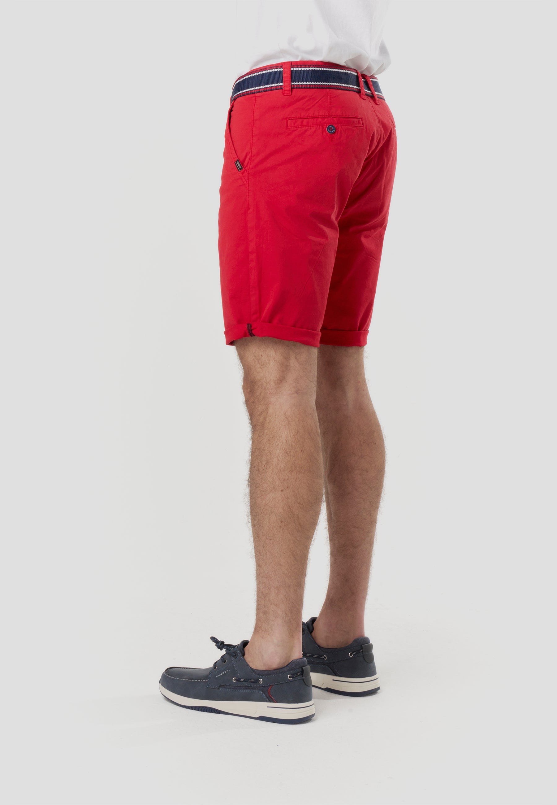 Bermuda Hombre Chino Náutico con Cinturón – Koroshi 2611PS07