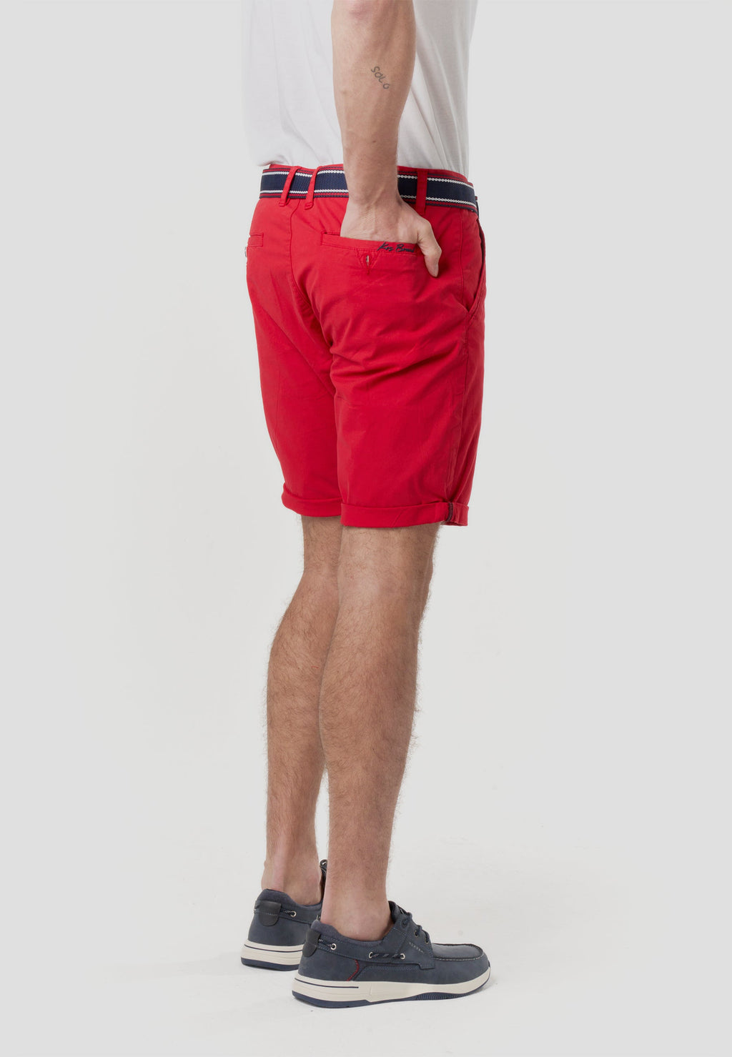 Bermuda Hombre Chino Náutico con Cinturón – Koroshi 2611PS07