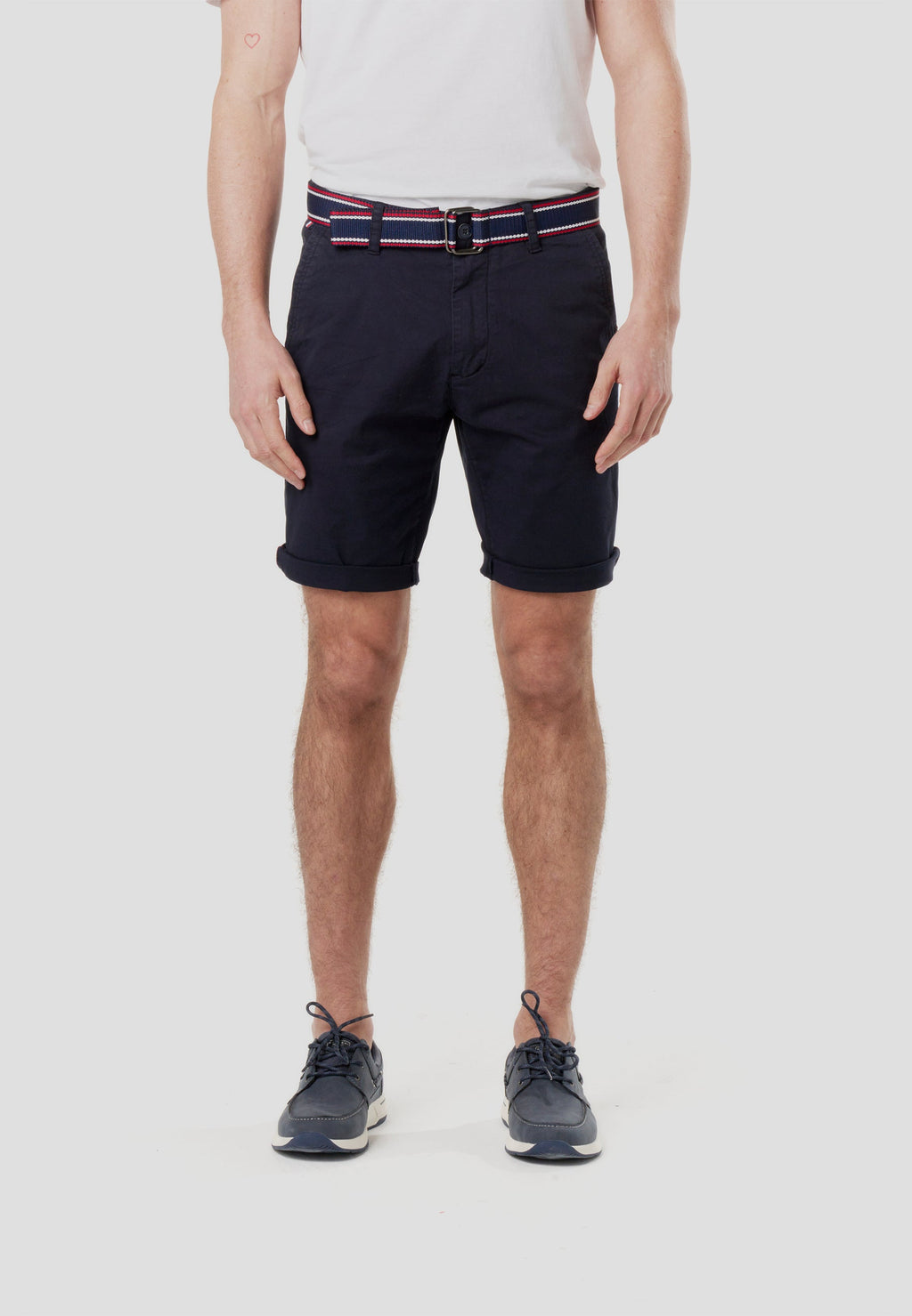 Bermuda Hombre Chino Náutico con Cinturón – Koroshi 2611PS07