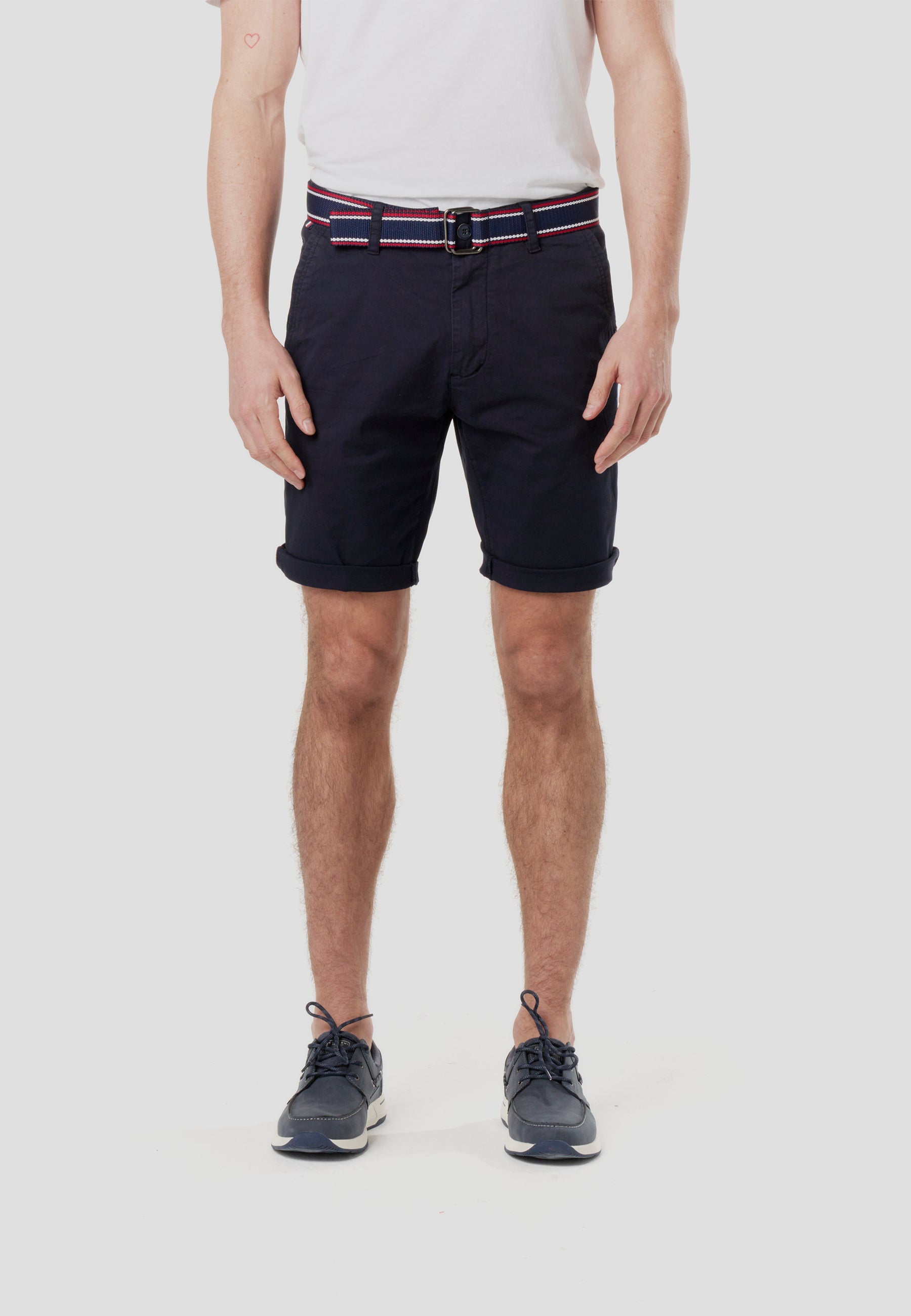 Bermuda Hombre Chino Náutico con Cinturón – Koroshi 2611PS07