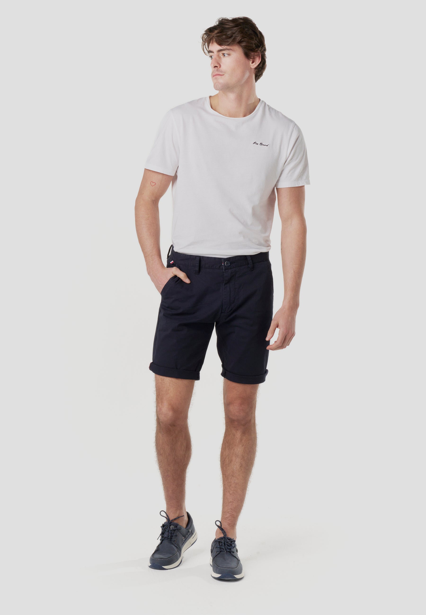 Bermuda Hombre Chino Náutico con Cinturón – Koroshi 2611PS07