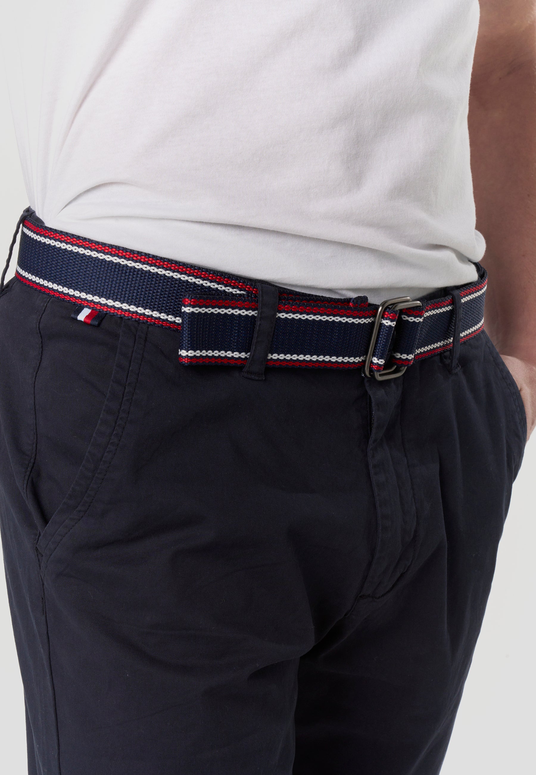 Bermuda Hombre Chino Náutico con Cinturón – Koroshi 2611PS07