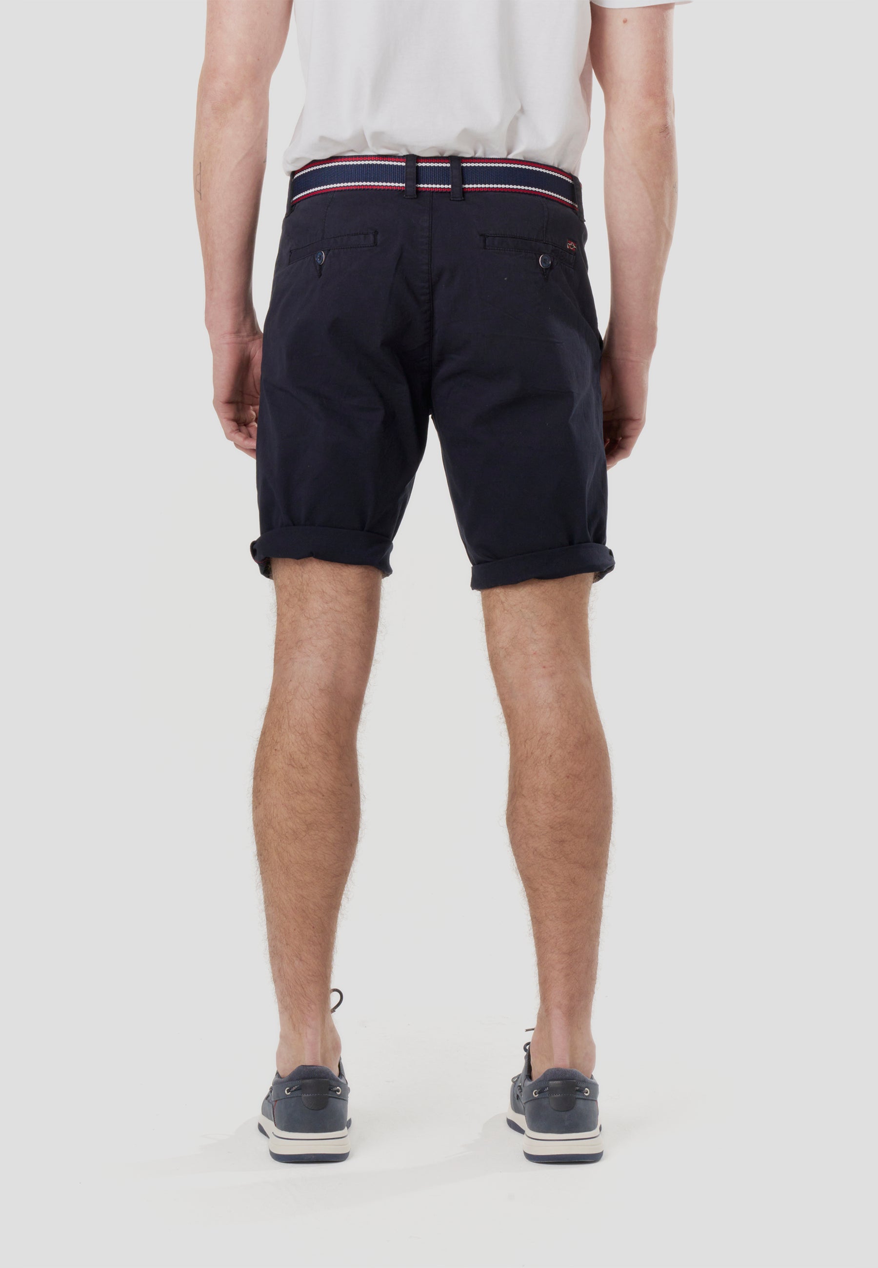 Bermuda Hombre Chino Náutico con Cinturón – Koroshi 2611PS07