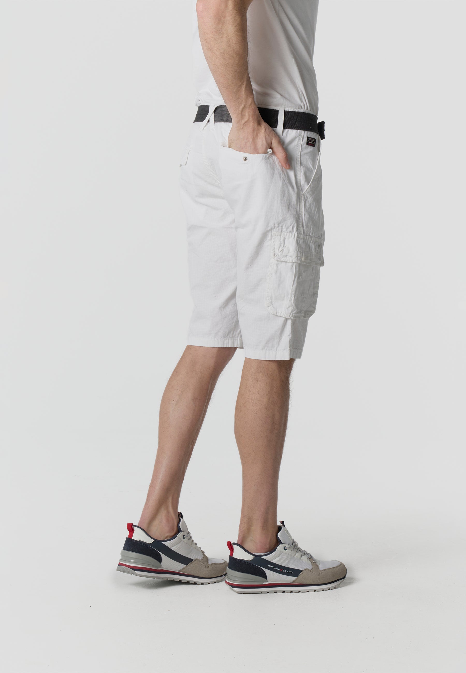 Bermuda Cargo Algodón Relaxed Hombre – Koroshi 2611PS11