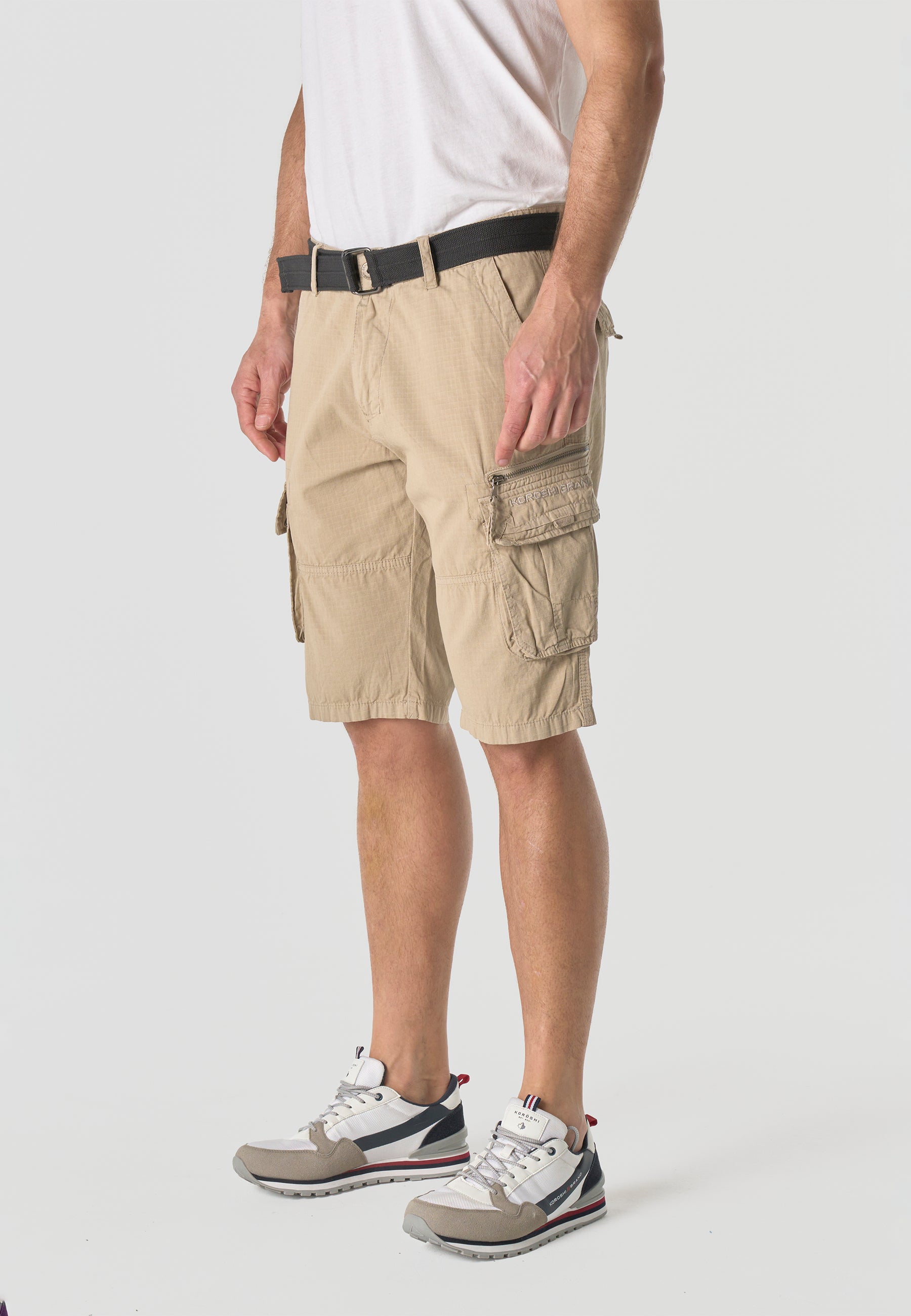 Bermuda Cargo Algodón Relaxed Hombre – Koroshi 2611PS11