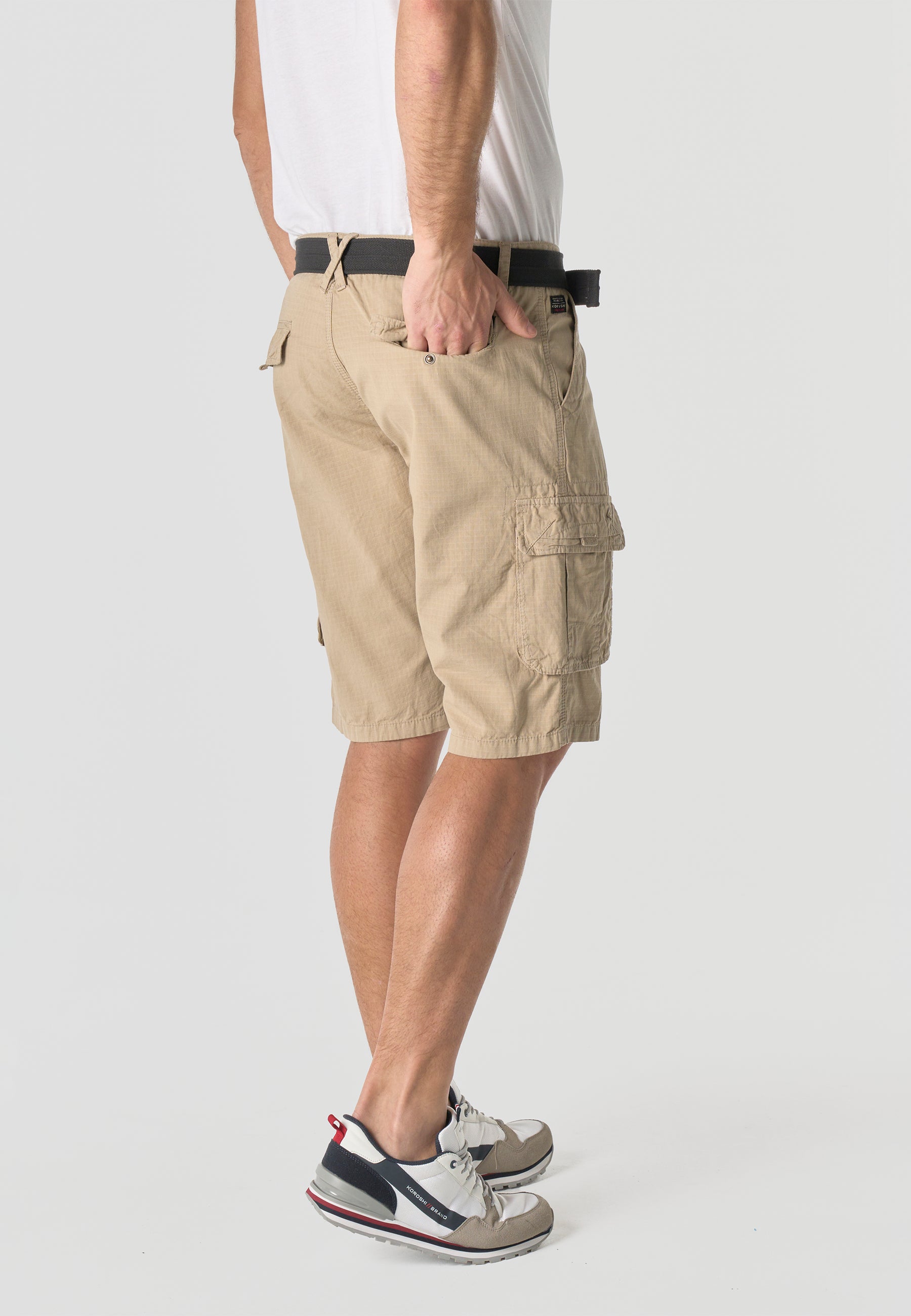 Bermuda Cargo Algodón Relaxed Hombre – Koroshi 2611PS11