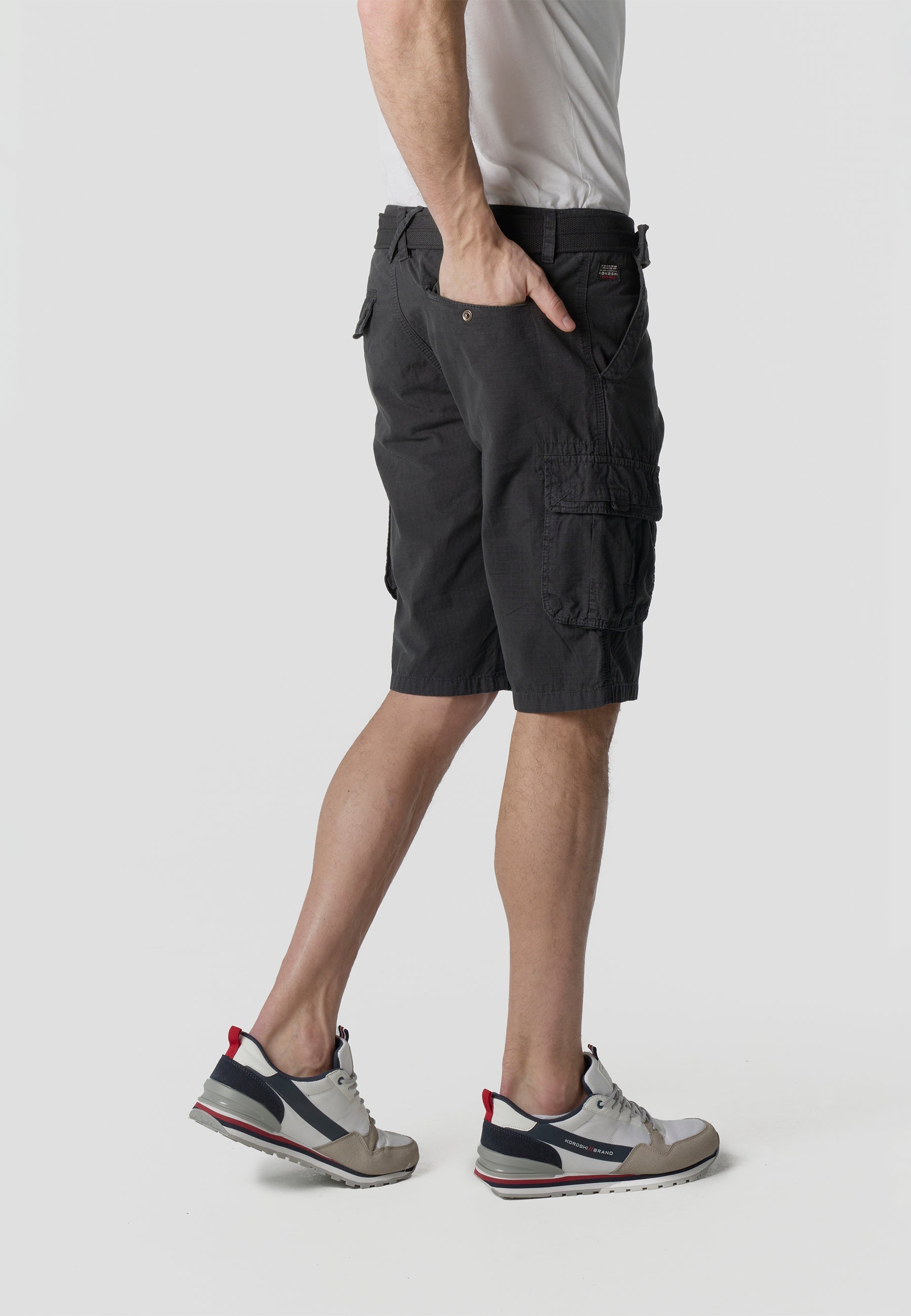 Bermuda Cargo Algodón Relaxed Hombre – Koroshi 2611PS11