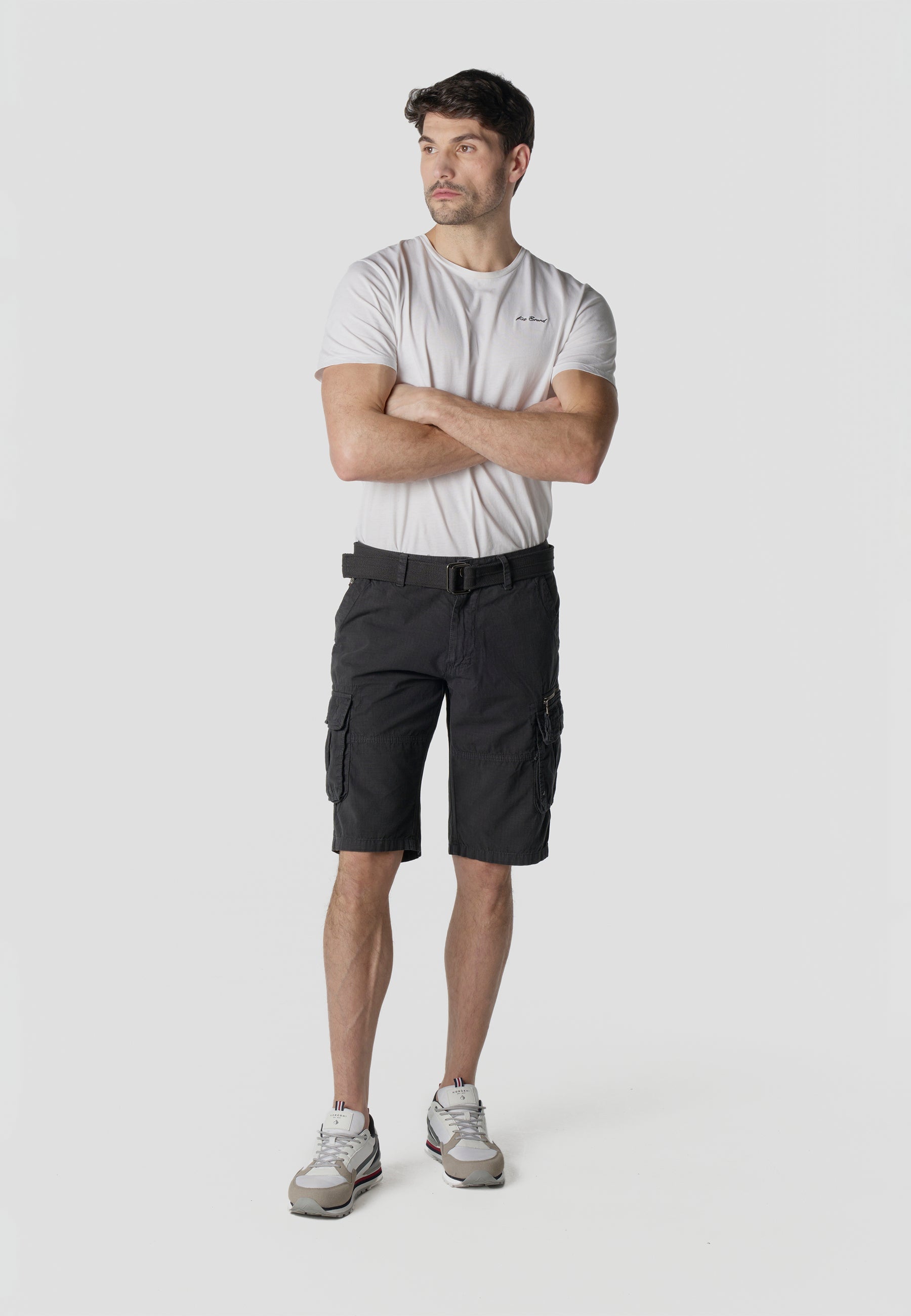 Bermuda Cargo Algodón Relaxed Hombre – Koroshi 2611PS11