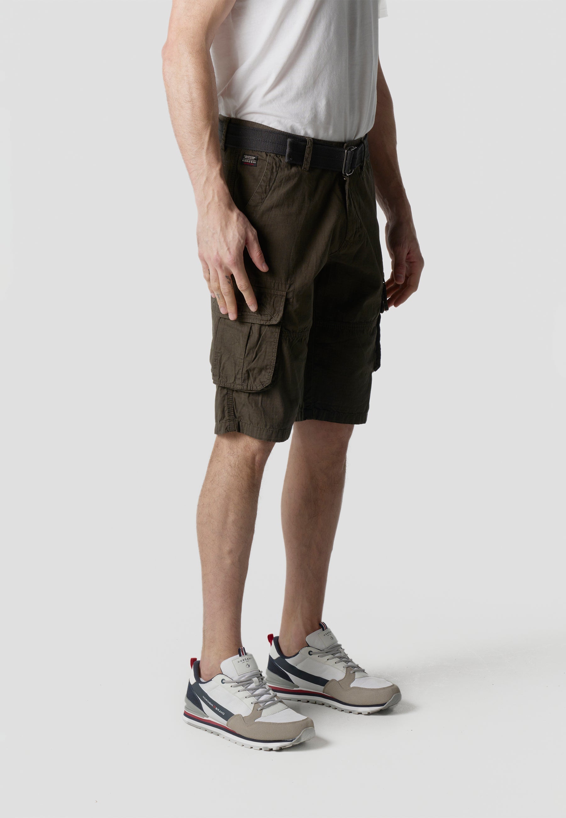 Bermuda Cargo Algodón Relaxed Hombre – Koroshi 2611PS11