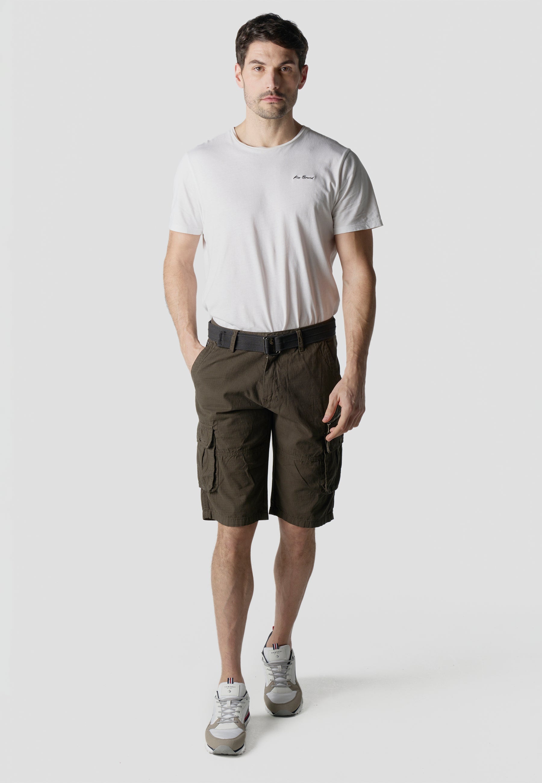 Bermuda Cargo Algodón Relaxed Hombre – Koroshi 2611PS11