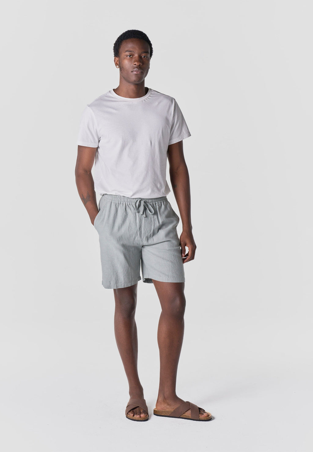 Short Hombre Jogger Algodón Lino Relaxed – Koroshi 2611PS16