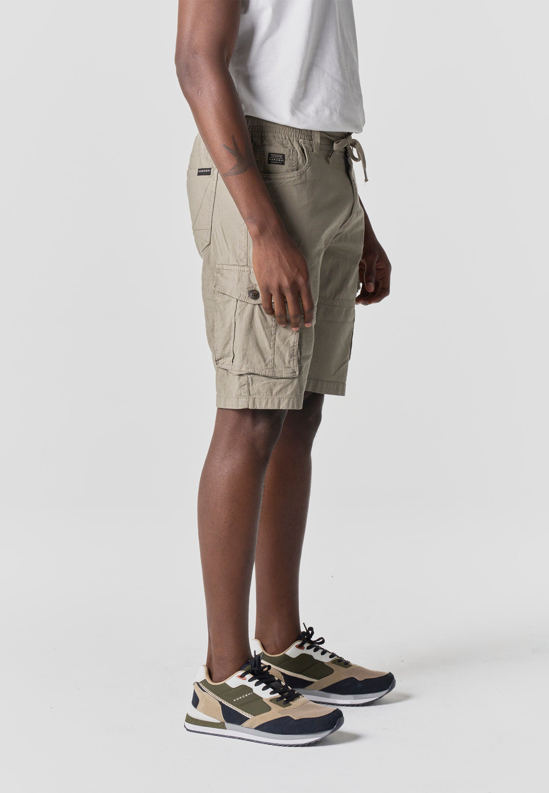 Bermuda Hombre Cargo Algodón Relaxed – Koroshi 2611PS17