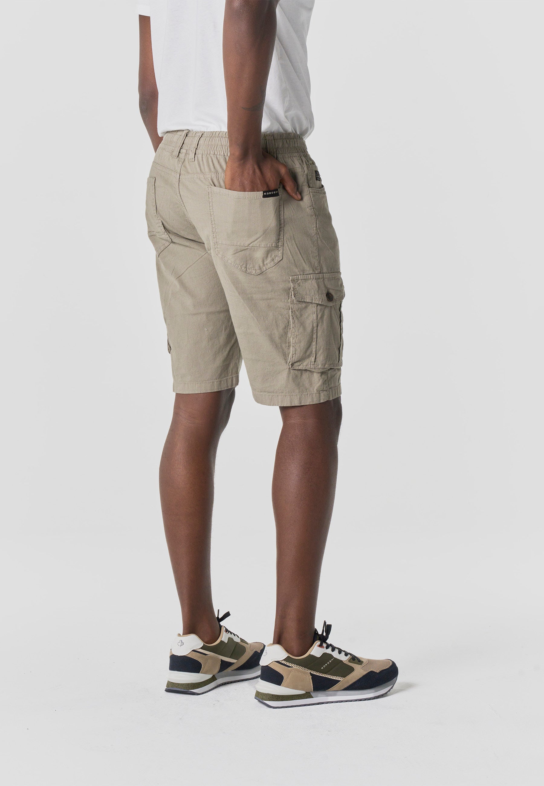 Bermuda Hombre Cargo Algodón Relaxed – Koroshi 2611PS17
